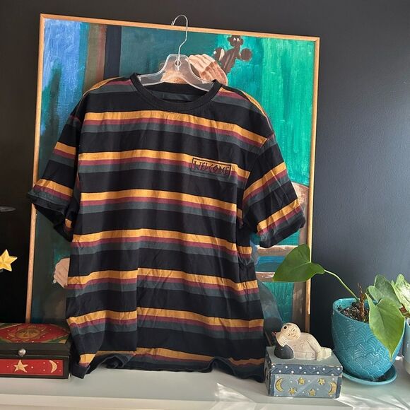 Zumiez Welcome Short Sleeve T Shirt Stripe T-Shirt Size XL - Picture 7 of 15